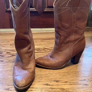 Brown Heeled Boots for Women